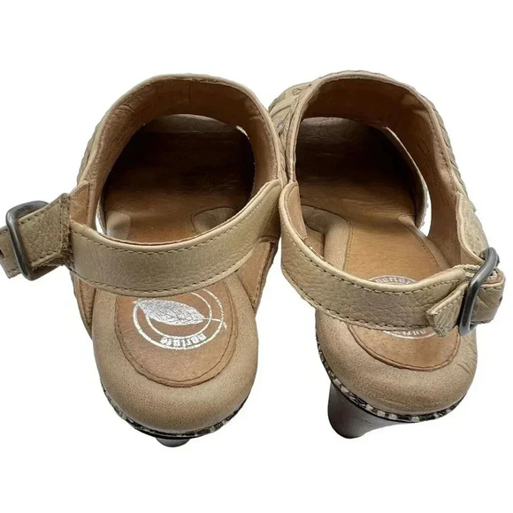 Nurture Women Hope 7M Tan Leather Faux Snakeskin Platform Western Reptile Exotic - Picture 8 of 12